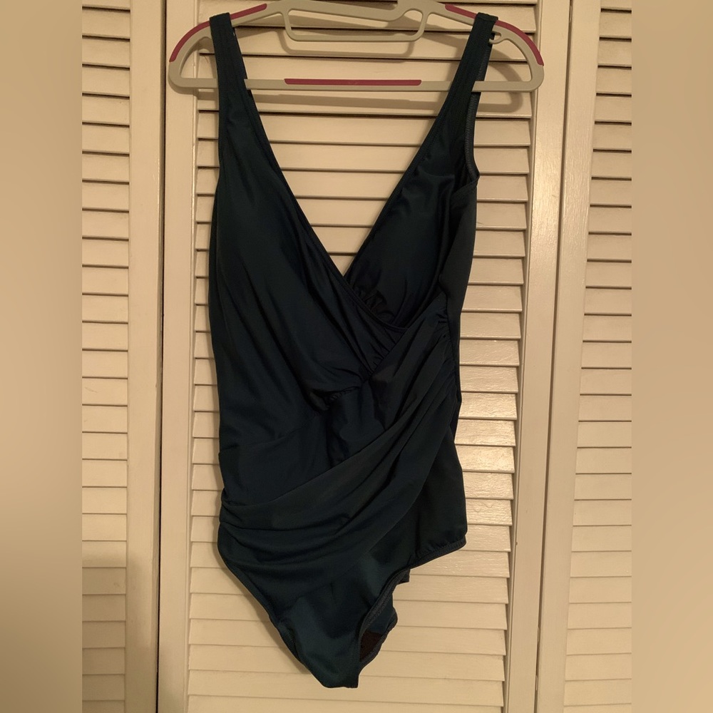 Miraclesuit Teal One-Piece Swimsuit